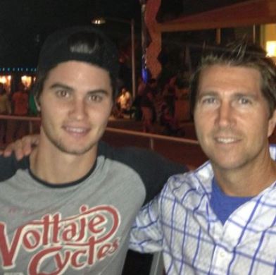 Chase Stokes with his father Jeff Stokes